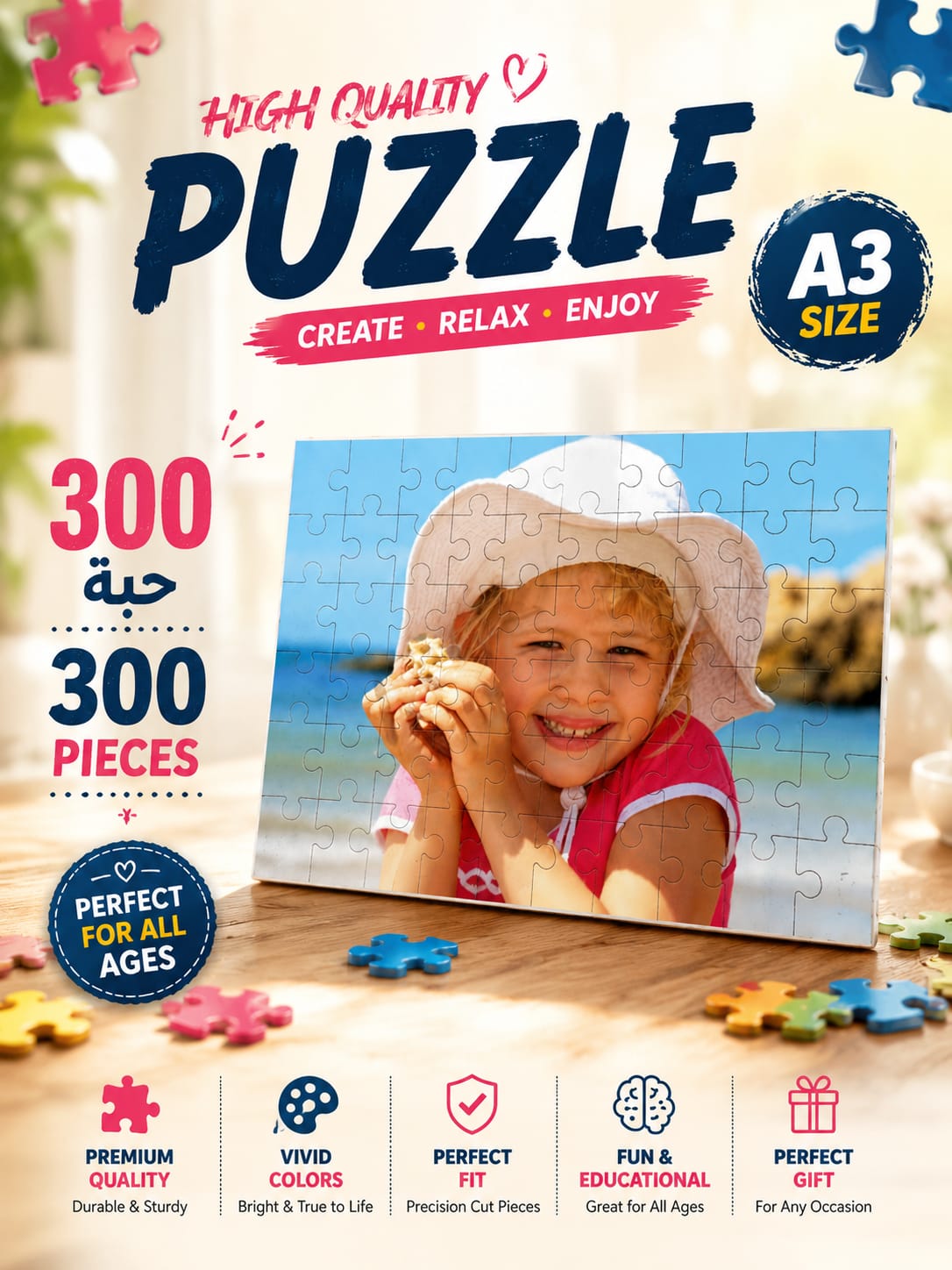 A3 sublimation puzzle 300 PCS