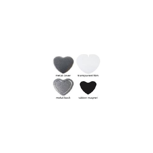 heart magnetic badge 50pcs
