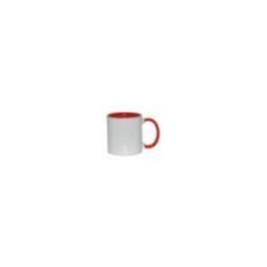 11oz sublimation inner & handle color mug,red