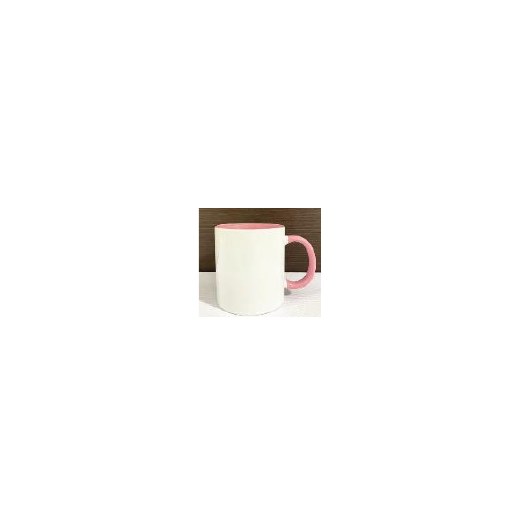 11oz sublimation inner & handle color mug, PINK