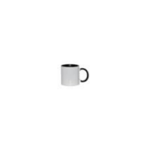 11oz sublimation inner & handle color mug, black