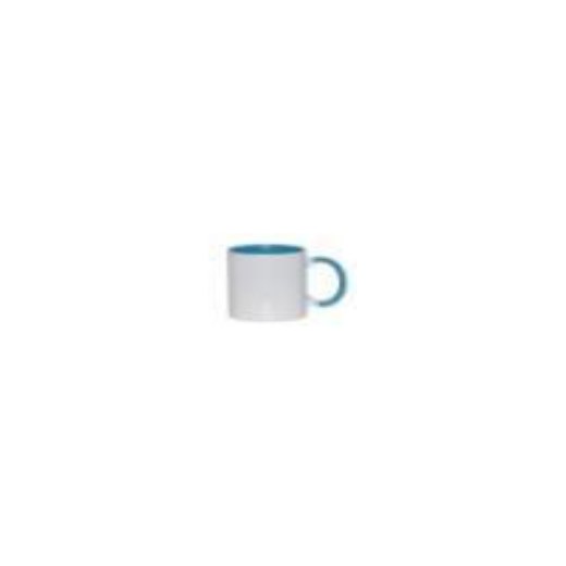11oz sublimation inner & handle color mug,light blue