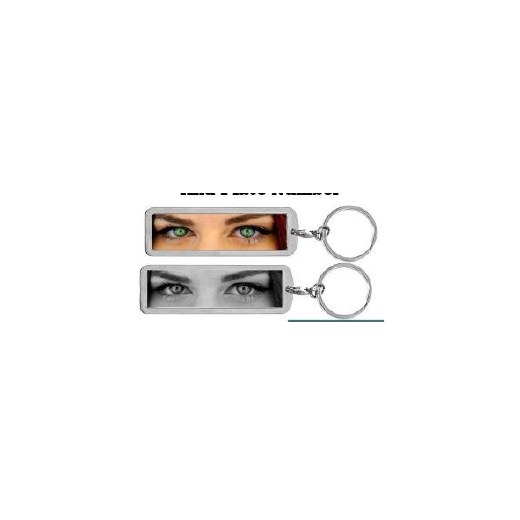 double side eyes Metal Keychain