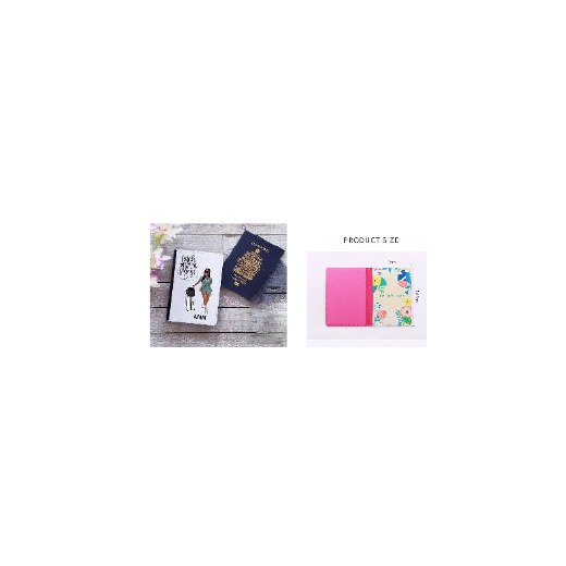 Passport Cover-Black AND PINK
