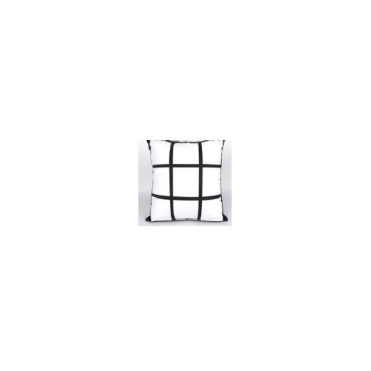 Nine plaid pillow case white