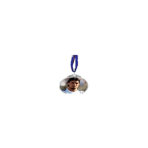 Alloy double sides silver medal,zinc alloy,φ6.5*0.5cm