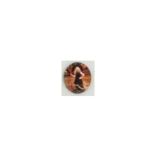 White aluminum largeOVAL refrigerator sticker 45mm*58mm