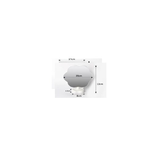 flower shaped mirror Plastic + aluminum plate