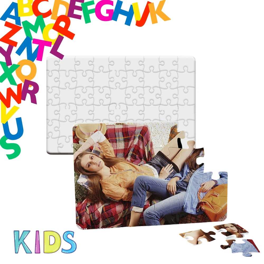 A5 sublimation puzzle 20*14.5CM 80pcs,Pearl white