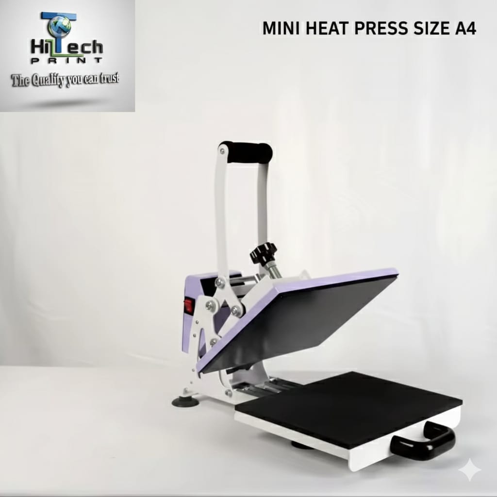 Flatbed Heat Press 20x30cm - Purple Slide-Out